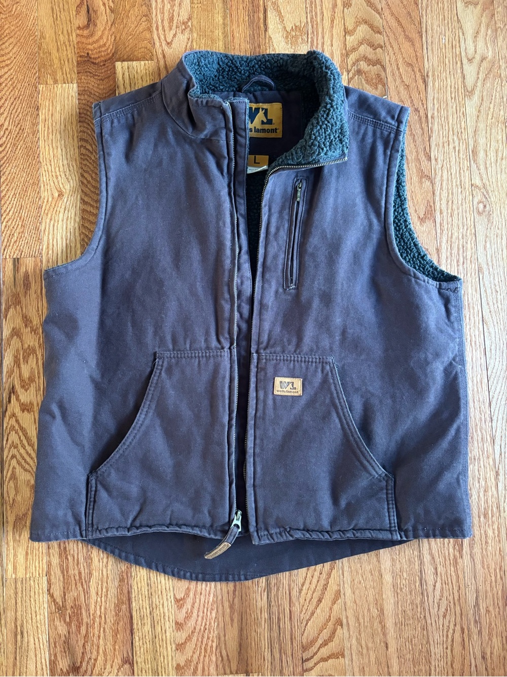 Wells Lamont Dark Grey Men’s Sherpa-Lined Vest L